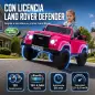 Coche Eléctrico Niños 12V Licencia Land Rover Defender Control Remoto 2,4G 2 Motores Arranque Suave Faros +3 Años Rosa Coche Eléctrico Niños 12V Licencia Land Rover Defender Control Remoto 2,4G 2 Motores Arranque Suave Faros +3 Años Rosa