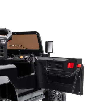 Coche Eléctrico Niños 12V Licencia Land Rover Defender Control Remoto 2,4G 2 Motores Arranque Suave Faros +3 Años Negro