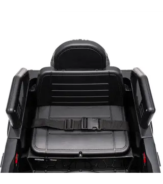 Coche Eléctrico Niños 12V Licencia Land Rover Defender Control Remoto 2,4G 2 Motores Arranque Suave Faros +3 Años Negro