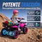 Quad Eléctrico para Niños 12V 2 Motores Batería de Litio Arranque Suave 2 Cestas Música MP3 Faros 3-8 Años Rosa Quad Eléctrico para Niños 12V 2 Motores Batería de Litio Arranque Suave 2 Cestas Música MP3 Faros 3-8 Años Rosa