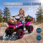Quad Eléctrico para Niños 12V 2 Motores Batería de Litio Arranque Suave 2 Cestas Música MP3 Faros 3-8 Años Rosa Quad Eléctrico para Niños 12V 2 Motores Batería de Litio Arranque Suave 2 Cestas Música MP3 Faros 3-8 Años Rosa