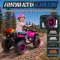 Quad Eléctrico para Niños 12V 2 Motores Batería de Litio Arranque Suave 2 Cestas Música MP3 Faros 3-8 Años Rosa Quad Eléctrico para Niños 12V 2 Motores Batería de Litio Arranque Suave 2 Cestas Música MP3 Faros 3-8 Años Rosa