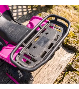 Quad Eléctrico para Niños 12V 2 Motores Batería de Litio Arranque Suave 2 Cestas Música MP3 Faros 3-8 Años Rosa