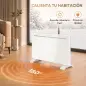 Calefactor Eléctrico Inteligente de Pared o Independiente 1500 W Temporizador Semanal Wifi Ventana Abierta y Antihielo