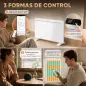 Calefactor Eléctrico Inteligente de Pared o Independiente 1500 W Temporizador Semanal Wifi Ventana Abierta y Antihielo