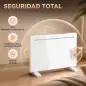 Calefactor Eléctrico Inteligente de Pared o Independiente 1500 W Temporizador Semanal Wifi Ventana Abierta y Antihielo