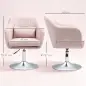 Sillón para Salón Giratorio 360° con Altura Ajustable Respaldo Envolvente Reposabrazos y Cojín 60x60x79-91 cm Rosa Sillón para Salón Giratorio 360° con Altura Ajustable Respaldo Envolvente Reposabrazos y Cojín 60x60x79-91 cm Rosa