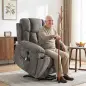 Sillón Relax Reclinable Eléctrico Levanta Personas Mayores 8 Puntos Masaje y Calor Reposapiés Portavasos Gris Oscuro Sillón Relax Reclinable Eléctrico Levanta Personas Mayores 8 Puntos Masaje y Calor Reposapiés Portavasos Gris Oscuro