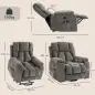 Sillón Relax Reclinable Eléctrico Levanta Personas Mayores 8 Puntos Masaje y Calor Reposapiés Portavasos Gris Oscuro Sillón Relax Reclinable Eléctrico Levanta Personas Mayores 8 Puntos Masaje y Calor Reposapiés Portavasos Gris Oscuro