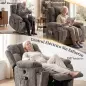 Sillón Relax Reclinable Eléctrico Levanta Personas Mayores 8 Puntos Masaje y Calor Reposapiés Portavasos Gris Oscuro Sillón Relax Reclinable Eléctrico Levanta Personas Mayores 8 Puntos Masaje y Calor Reposapiés Portavasos Gris Oscuro