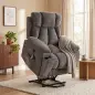 Sillón Relax Reclinable Eléctrico Levanta Personas Mayores 8 Puntos Masaje y Calor Reposapiés Portavasos Gris Oscuro Sillón Relax Reclinable Eléctrico Levanta Personas Mayores 8 Puntos Masaje y Calor Reposapiés Portavasos Gris Oscuro