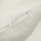 Sillón Relax Sofá Individual de Pana con Cojín Reposabrazos Patas de Madera para Dormitorio Oficina Crema