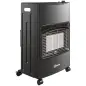 Calefactor de Gas Plegable con 3 Niveles de Calor Sensor ODS Ruedas Encendido Piezoeléctrico 46x42x75 cm Negro Calefactor de Gas Plegable con 3 Niveles de Calor Sensor ODS Ruedas Encendido Piezoeléctrico 46x42x75 cm Negro