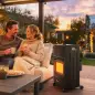 Calefactor de Gas Plegable con 3 Niveles de Calor Sensor ODS Ruedas Encendido Piezoeléctrico 46x42x75 cm Negro Calefactor de Gas Plegable con 3 Niveles de Calor Sensor ODS Ruedas Encendido Piezoeléctrico 46x42x75 cm Negro