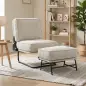 Sillón con Reposapiés Respaldo Ajustable Sillón de Lectura de Pana con Asiento Ancho Acolchado Grueso Crema Sillón con Reposapiés Respaldo Ajustable Sillón de Lectura de Pana con Asiento Ancho Acolchado Grueso Crema