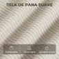 Sillón con Reposapiés Respaldo Ajustable Sillón de Lectura de Pana con Asiento Ancho Acolchado Grueso Crema Sillón con Reposapiés Respaldo Ajustable Sillón de Lectura de Pana con Asiento Ancho Acolchado Grueso Crema