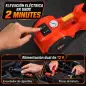 Kit de Gato Hidráulico Eléctrico 12V 5T Elevación 15,5-45 cm Bomba Aire Llave Hexagonal y Maletín Reflectante Naranja Kit de Gato Hidráulico Eléctrico 12V 5T Elevación 15,5-45 cm Bomba Aire Llave Hexagonal y Maletín Reflectante Naranja