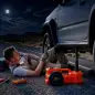 Kit de Gato Hidráulico Eléctrico 12V 5T Elevación 15,5-45 cm Bomba Aire Llave Hexagonal y Maletín Reflectante Naranja Kit de Gato Hidráulico Eléctrico 12V 5T Elevación 15,5-45 cm Bomba Aire Llave Hexagonal y Maletín Reflectante Naranja
