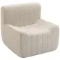 Sillón Relax Sofá Individual de Chenilla Moderna Acolchado de Espuma de Alta Densidad Diseño Comprimido Beige Sillón Relax Sofá Individual de Chenilla Moderna Acolchado de Espuma de Alta Densidad Diseño Comprimido Beige