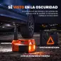 Kit de Gato Hidráulico Eléctrico 5T 12V 14,3-45 cm Luz LED Bomba Aire Llave Hexagonal Martillo Maletín Naranja