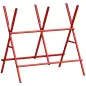 Caballete para Sierra Plegable Soporte Cortar Madera Altura y Ancho Ajustables Estructura en A Soporta hasta 150kg Rojo