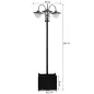 Farol Solar de Jardín con 18 Luces LED Blanca Fría 6000K IP44 para Camino Terraza Patio 60x55x189 cm Negro