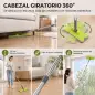 Set de Fregona Plana y Cubo con Escurridor 2 Compartimentos Cabezal 360° 5 Mopas Microfibra Uso Seco/Húmedo Gris Oscuro Set de Fregona Plana y Cubo con Escurridor 2 Compartimentos Cabezal 360° 5 Mopas Microfibra Uso Seco/Húmedo Gris Oscuro