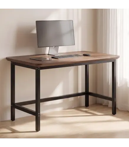 Patas de Mesa de Acero Patas para Muebles Industriales con Almohadillas Ajustables y Tornillos 150x50x81,5 cm Negro