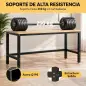 Patas de Mesa de Acero Patas para Muebles Industriales con Almohadillas Ajustables y Tornillos 150x50x81,5 cm Negro Patas de Mesa de Acero Patas para Muebles Industriales con Almohadillas Ajustables y Tornillos 150x50x81,5 cm Negro