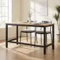 Patas de Mesa de Acero Patas para Muebles Industriales con Almohadillas Ajustables y Tornillos 150x50x81,5 cm Negro Patas de Mesa de Acero Patas para Muebles Industriales con Almohadillas Ajustables y Tornillos 150x50x81,5 cm Negro