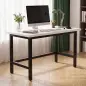 Patas de Mesa de Acero Patas para Muebles Industriales con Almohadillas Ajustables y Tornillos 150x50x81,5 cm Negro Patas de Mesa de Acero Patas para Muebles Industriales con Almohadillas Ajustables y Tornillos 150x50x81,5 cm Negro