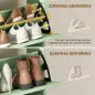 Zapatero Recibidor Entrada con 4 Cajones Abatibles y Estante Abierto Estantes Ajustables Encimera hasta 16 Pares Verde Zapatero Recibidor Entrada con 4 Cajones Abatibles y Estante Abierto Estantes Ajustables Encimera hasta 16 Pares Verde
