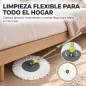 Juego de Fregona y Cubo con Escurridor 2 Compartimentos Cubo de 20 L 5 Mopas Microfibra Uso Seco y Húmedo Gris Oscuro Juego de Fregona y Cubo con Escurridor 2 Compartimentos Cubo de 20 L 5 Mopas Microfibra Uso Seco y Húmedo Gris Oscuro