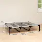 Cama Elevada para Perros Grandes Cama para Perros con Zona de Malla Transpirable y Bolsa 122x92x23 cm Gris Claro Cama Elevada para Perros Grandes Cama para Perros con Zona de Malla Transpirable y Bolsa 122x92x23 cm Gris Claro
