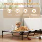 Cama Elevada para Perros Grandes Cama para Perros con Zona de Malla Transpirable y Bolsa 122x92x23 cm Gris Claro Cama Elevada para Perros Grandes Cama para Perros con Zona de Malla Transpirable y Bolsa 122x92x23 cm Gris Claro