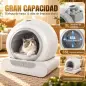 Arenero Gatos Autolimpiable 65L Control APP sin Olores Antifugas Sensores de Seguridad Entrada Baja Bolsas de Basura Arenero Gatos Autolimpiable 65L Control APP sin Olores Antifugas Sensores de Seguridad Entrada Baja Bolsas de Basura