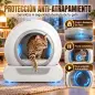 Arenero Gatos Autolimpiable 65L Control APP sin Olores Antifugas Sensores de Seguridad Entrada Baja Bolsas de Basura Arenero Gatos Autolimpiable 65L Control APP sin Olores Antifugas Sensores de Seguridad Entrada Baja Bolsas de Basura