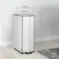 Cubo de Basura de Cocina de 20L de Acero Inoxidable con Tapa de Cierre Suave Pedal y Cubo Extraíble Plateado Cubo de Basura de Cocina de 20L de Acero Inoxidable con Tapa de Cierre Suave Pedal y Cubo Extraíble Plateado