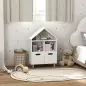 Librería Infantil de 3 Niveles Forma Casa con 3 Estantes y 2 Armarios para Guardería para Niños de 3 a 8 Años Blanco Librería Infantil de 3 Niveles Forma Casa con 3 Estantes y 2 Armarios para Guardería para Niños de 3 a 8 Años Blanco