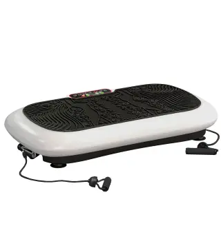 Plataforma Vibratoria con 99 Niveles de Velocidad Pantalla LED Control Remoto 2 Bandas para Hacer Ejercicio en Casa