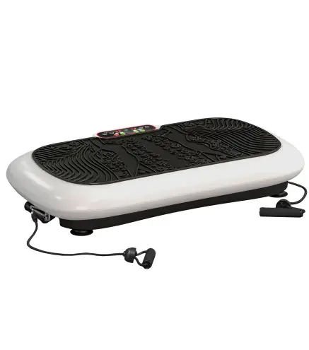 Plataforma Vibratoria con 99 Niveles de Velocidad Pantalla LED Control Remoto 2 Bandas para Hacer Ejercicio en Casa