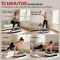 Plataforma Vibratoria con 99 Niveles de Velocidad Pantalla LED Control Remoto 2 Bandas para Hacer Ejercicio en Casa