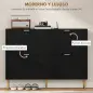 Zapatero Estrecho con 4 Puertas Acanaladas con Estantes Ajustables para 20 Pares 105x24x91,5 cm Negro