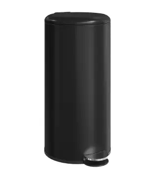 Papelera de Cocina 30L con Pedal Tapa de Cierre Suave y Cubo Extraíble para Dormitorio Oficina Estudio Salón Negro