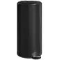 Papelera de Cocina 30L con Pedal Tapa de Cierre Suave y Cubo Extraíble para Dormitorio Oficina Estudio Salón Negro