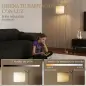 Lámpara de Pie LED Regulable con Temperaturas de Color Ajuste Continuo Control Remoto Temporizador de 60 Minutos Dorado