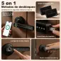 Cerradura Inteligente con Manilla 5 en 1 con Huella Código App Bluetooth Tarjeta NFC y Llave Registro de Accesos Negro Cerradura Inteligente con Manilla 5 en 1 con Huella Código App Bluetooth Tarjeta NFC y Llave Registro de Accesos Negro