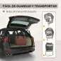 Parque Plegable para Perros y Gatos Corralito Portátil para Animales Pequeños Impermeable de Tela Oxford Ø90x41 cm Café Parque Plegable para Perros y Gatos Corralito Portátil para Animales Pequeños Impermeable de Tela Oxford Ø90x41 cm Café