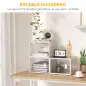 Organizador de Zapatos Modular Estantería Modulable con 8 Cubos Puertas Magnéticas 28x36x21 cm Transparente