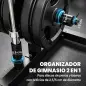 Soporte para Discos de Pesas Carga 300 kg para Discos de 25 mm y 50 mm con 2 Estantes de Barra para Gimnasio Casa Negro Soporte para Discos de Pesas Carga 300 kg para Discos de 25 mm y 50 mm con 2 Estantes de Barra para Gimnasio Casa Negro